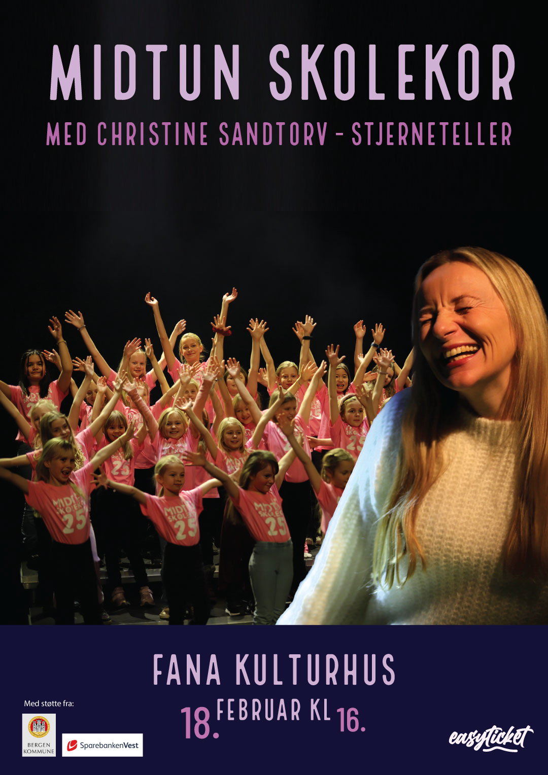 Midtun Skolekor med Christine Sandtorv - Stjerneteller, 18. feb kl. 16